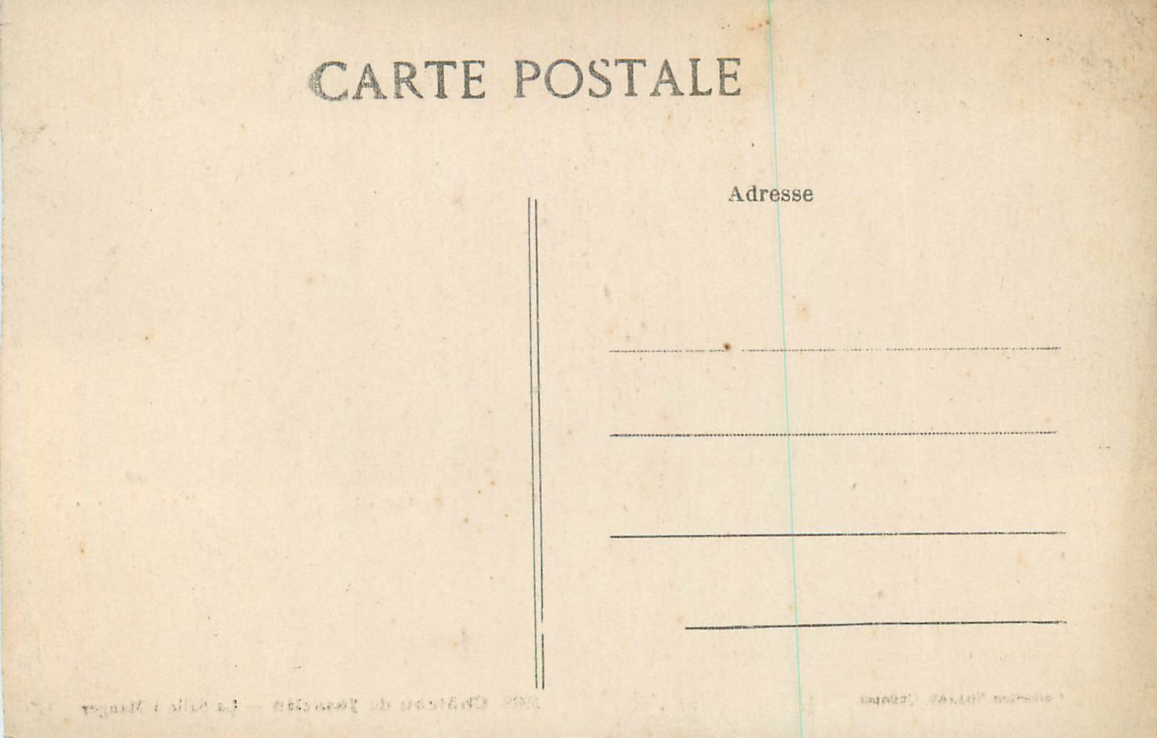 Château de Josselin — La Salle à Manger — Collection V — Rückseite