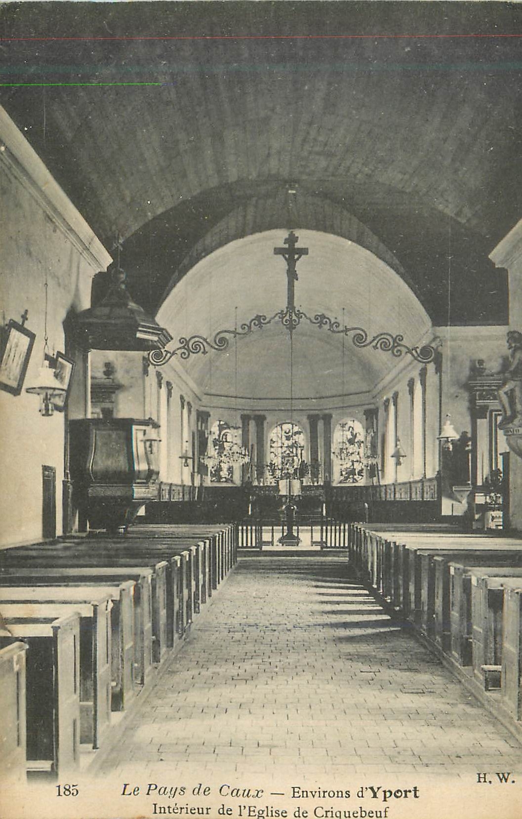 CPA Environs d'Yport Le Pays de Caux Interieur de L'Eglise de Criquebeuf