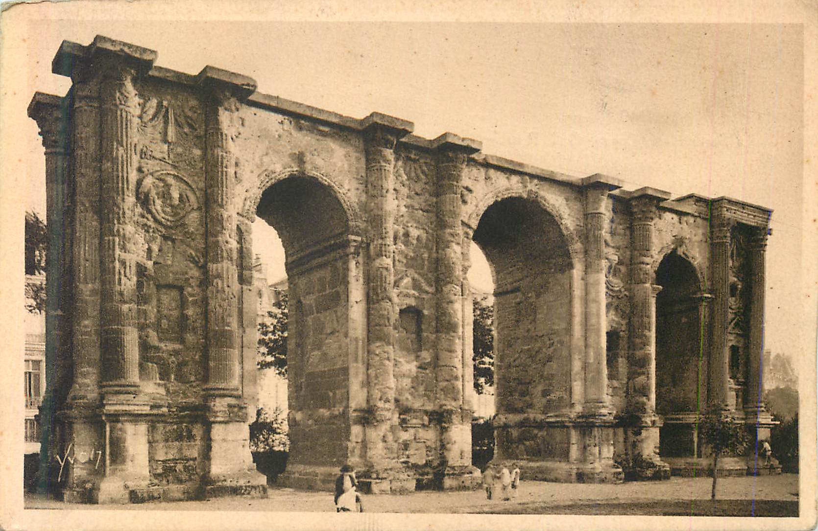 Reims — Die Porte Mars, Gallo-Römische Zeit — Éditions d'Art YVON, Paris
