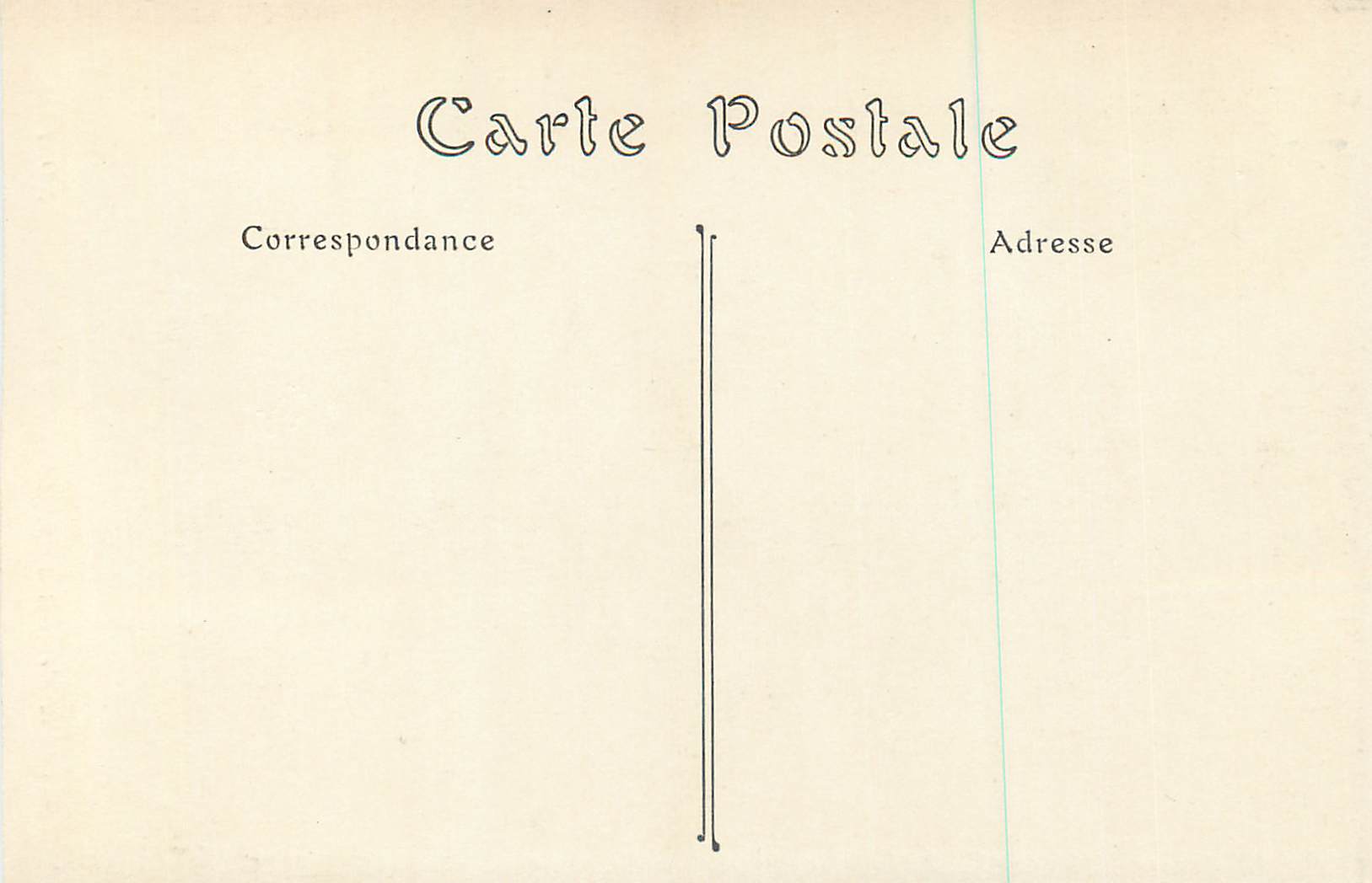 CPA Cathedrale de Reims La Nef et le Choeur — Verso