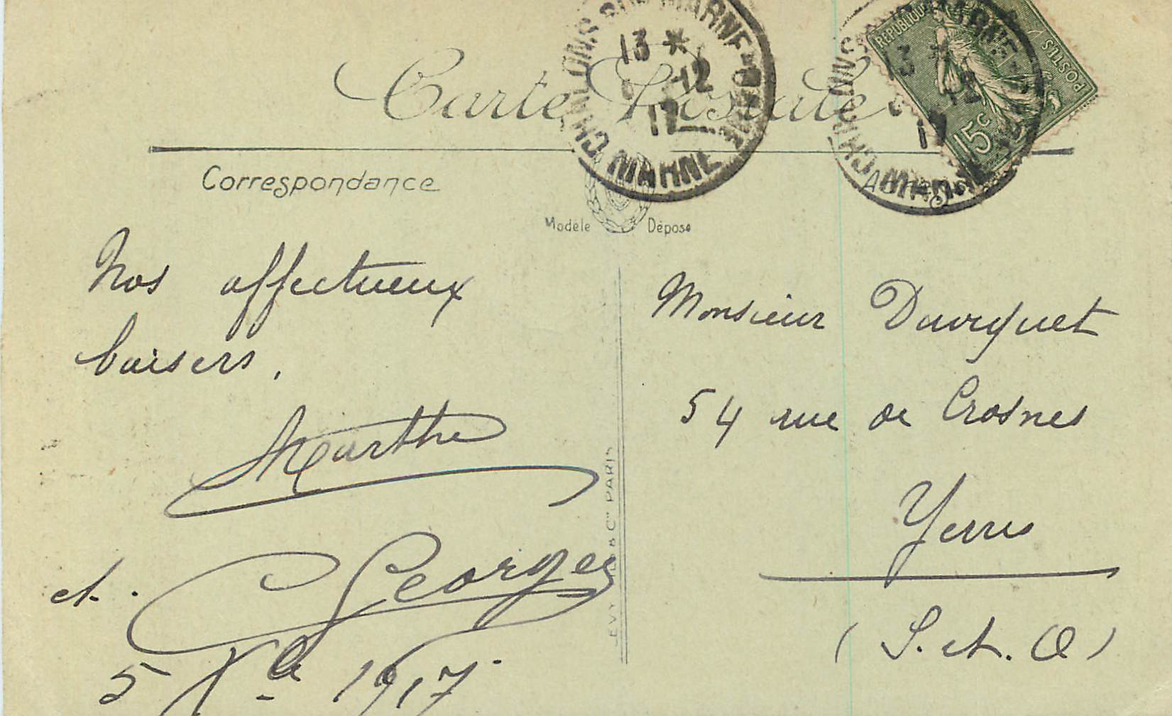 CPA Chalons sur Marne Notre Dame Cote Sud — Verso