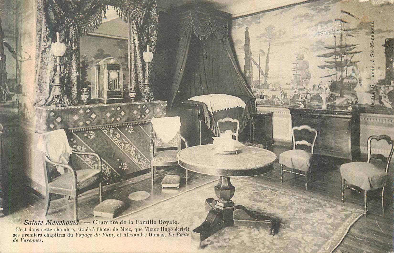 CPA Sainte Menehould Chambre de la Famille Royale