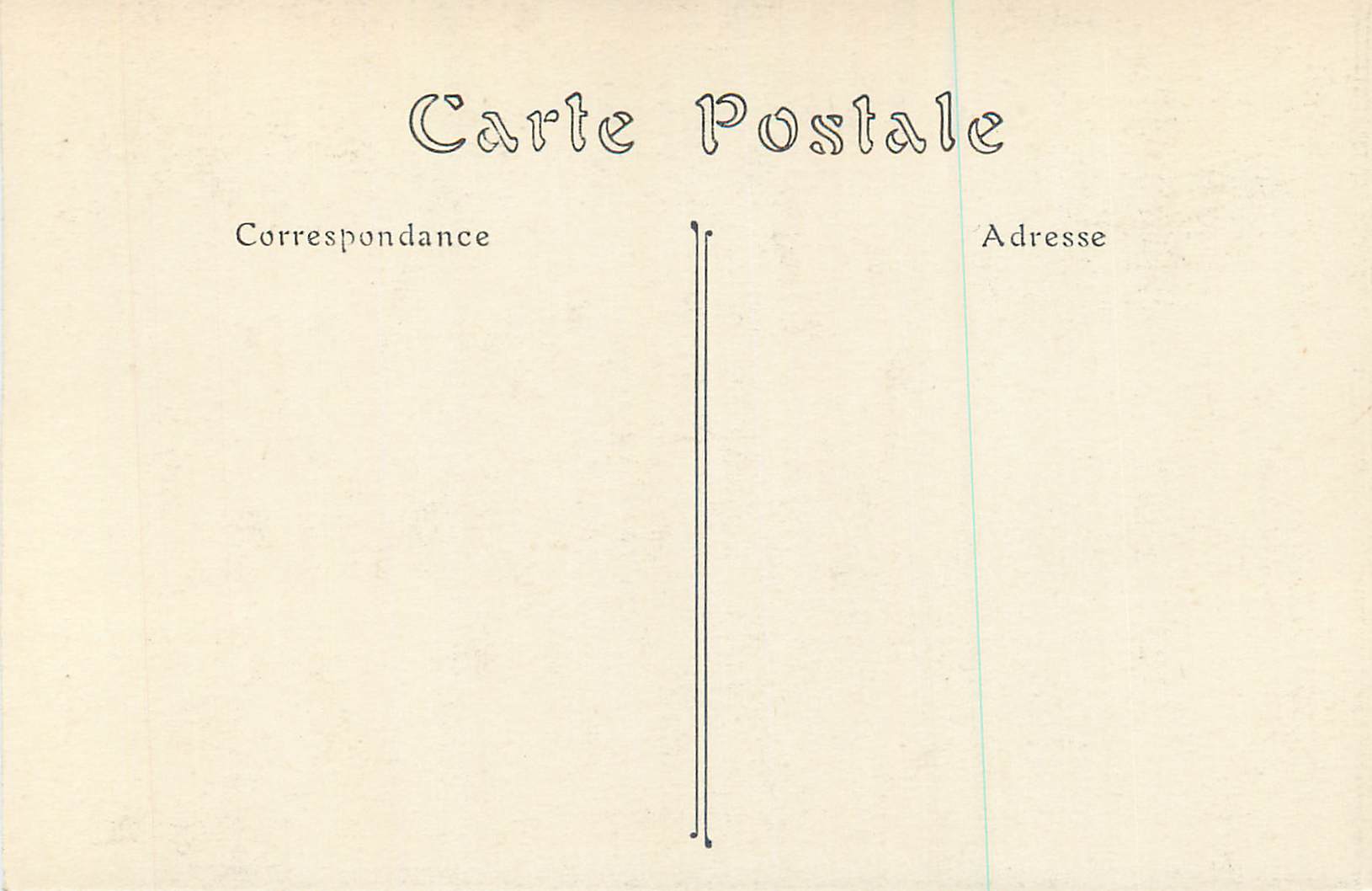 CPA Cathedrale de Reims Grand Portail Porche Central — Verso