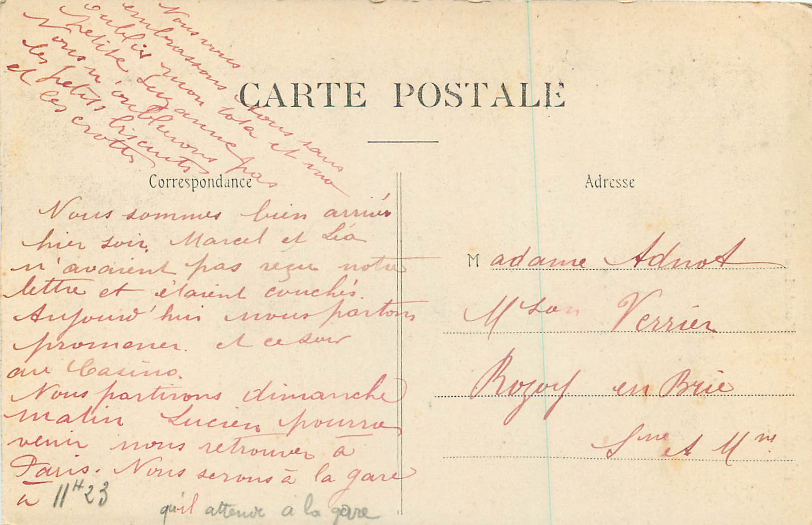 Reims — La Fontaine Subé — Éditeur : REIMS, n°58 — Rückseite