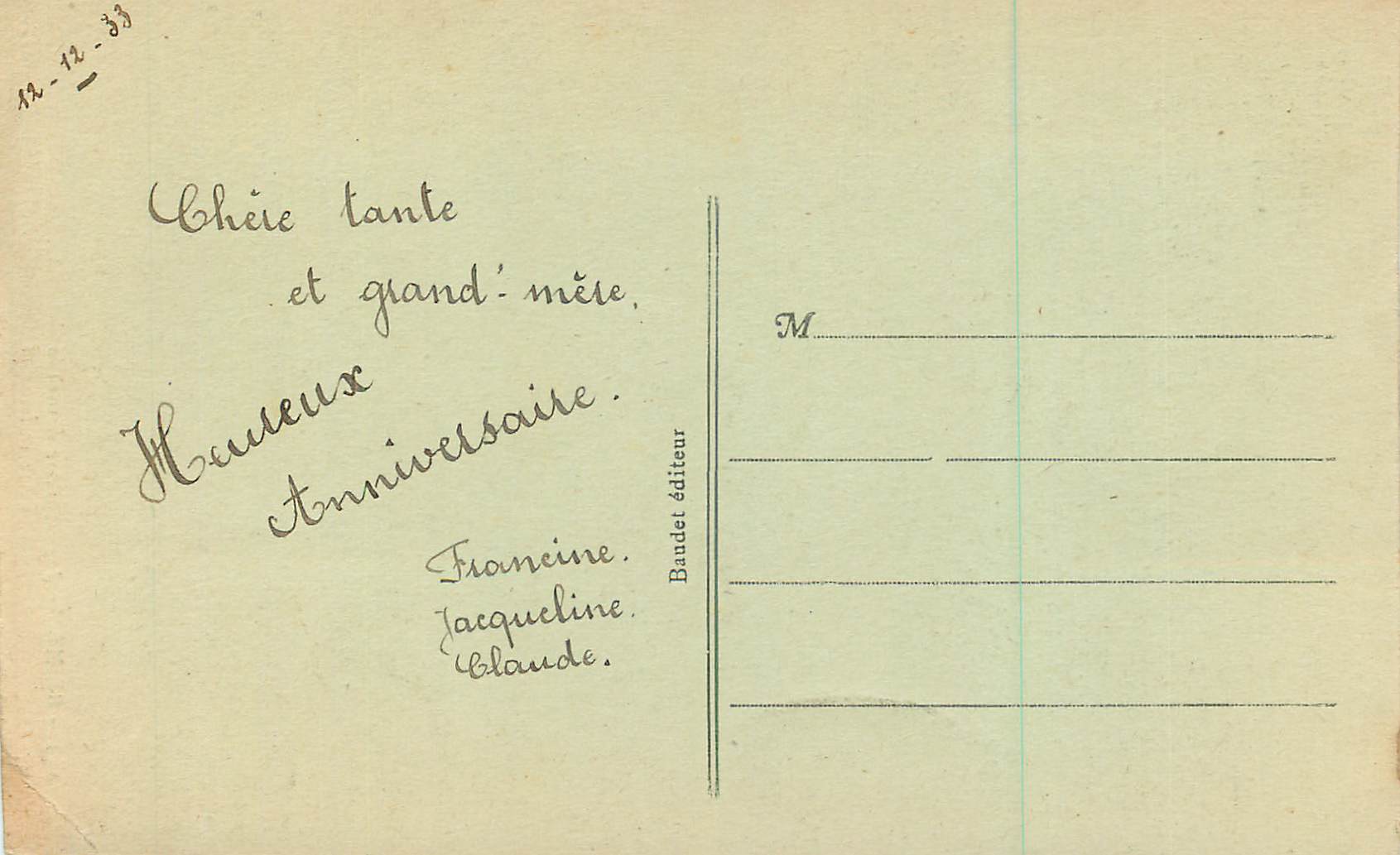 CPA Reims Jean d'Arc devant la Cathedrale avant la Guerre — Rückseite
