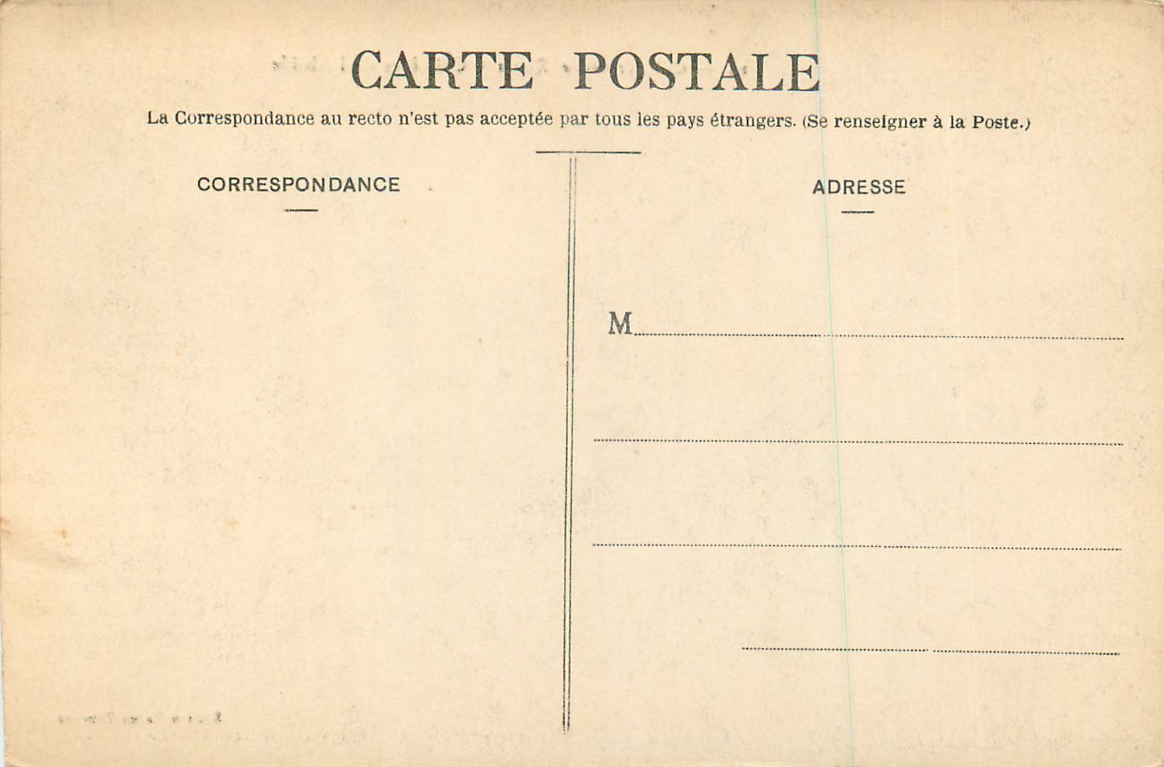 CPA Cathedrale de Reims Chimeres de l'Abside — Verso