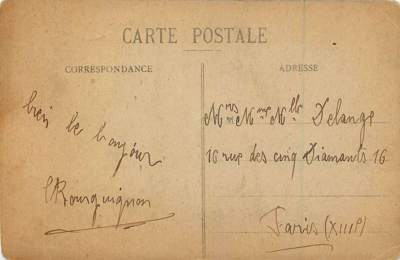 CPA Vitry le Francois L'Eglise La Place d'Armes — Verso