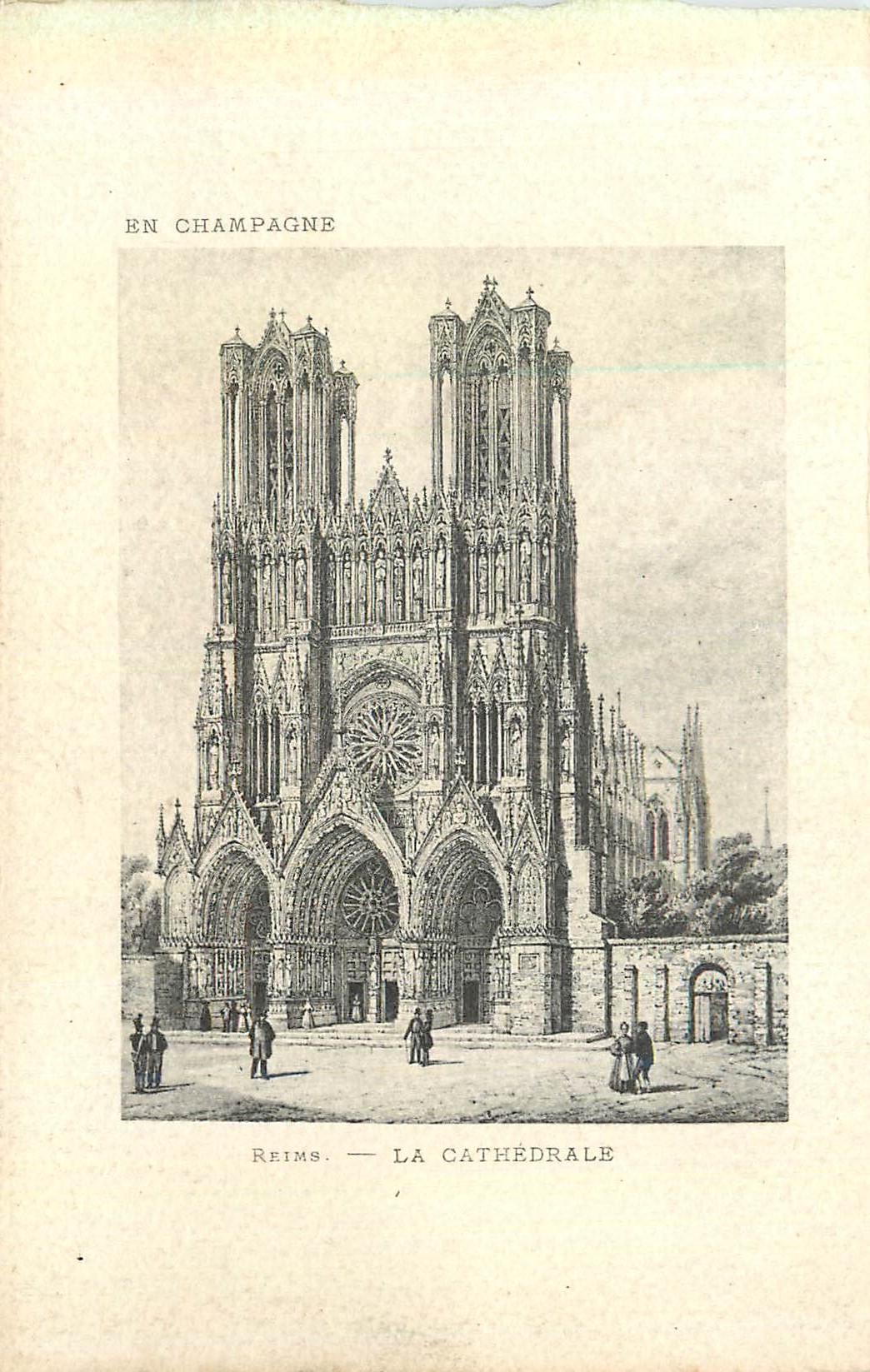 CPA Reims En Champagne La Cathedrale