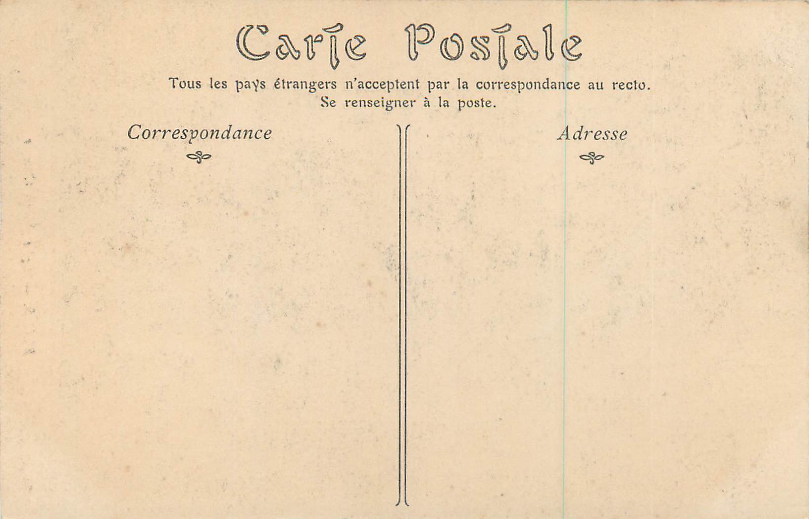 CPA Reims Eglise Sainte Clotilde — Verso