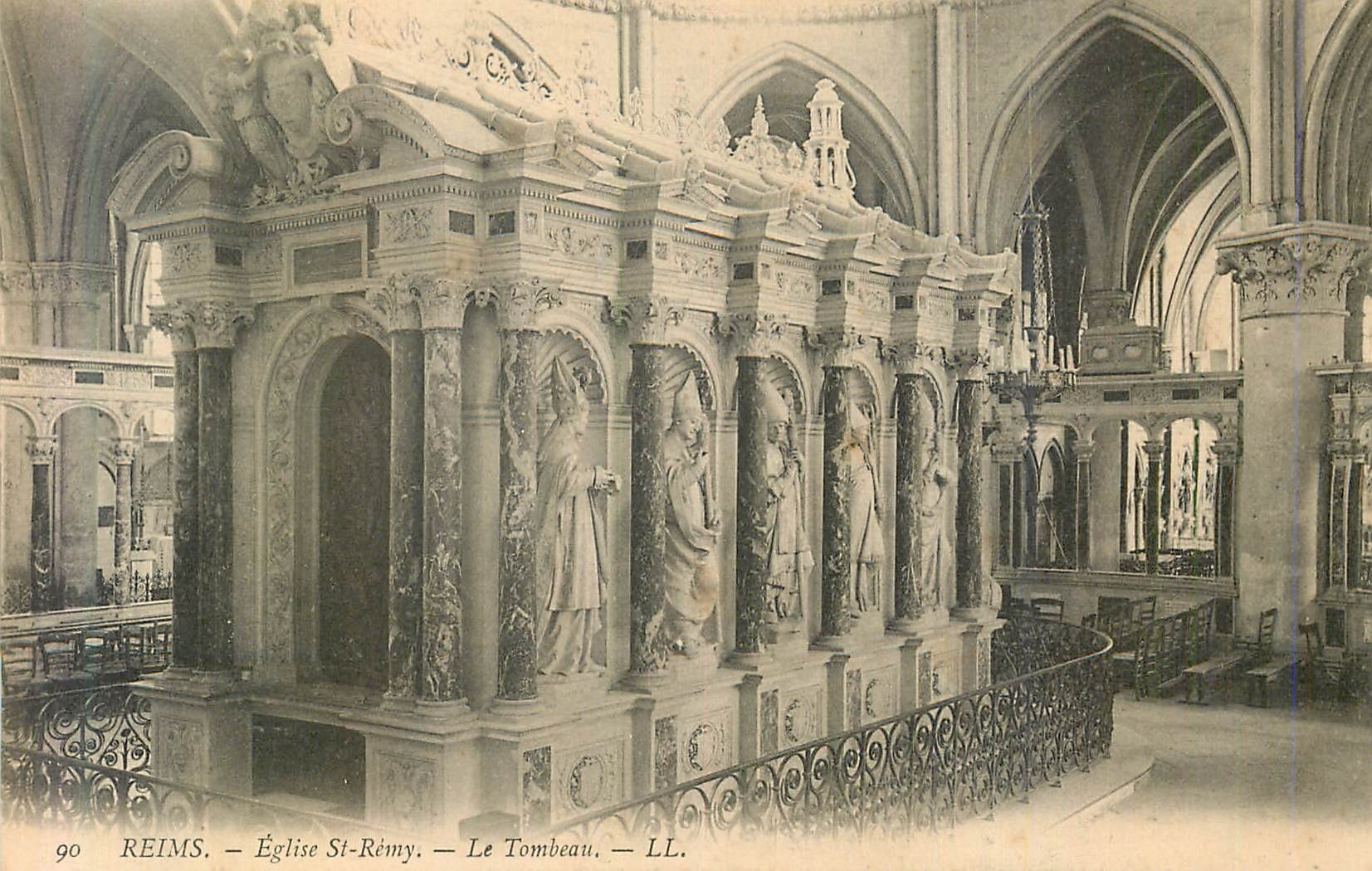 CPA Reims Eglise St Remy Le Tombeau