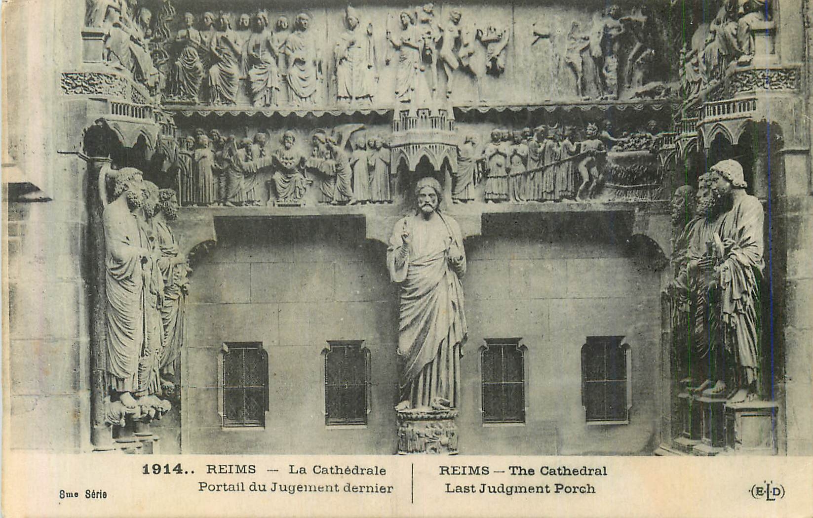 CPA Reims La Cathedrale Portail du Jugement Dernier