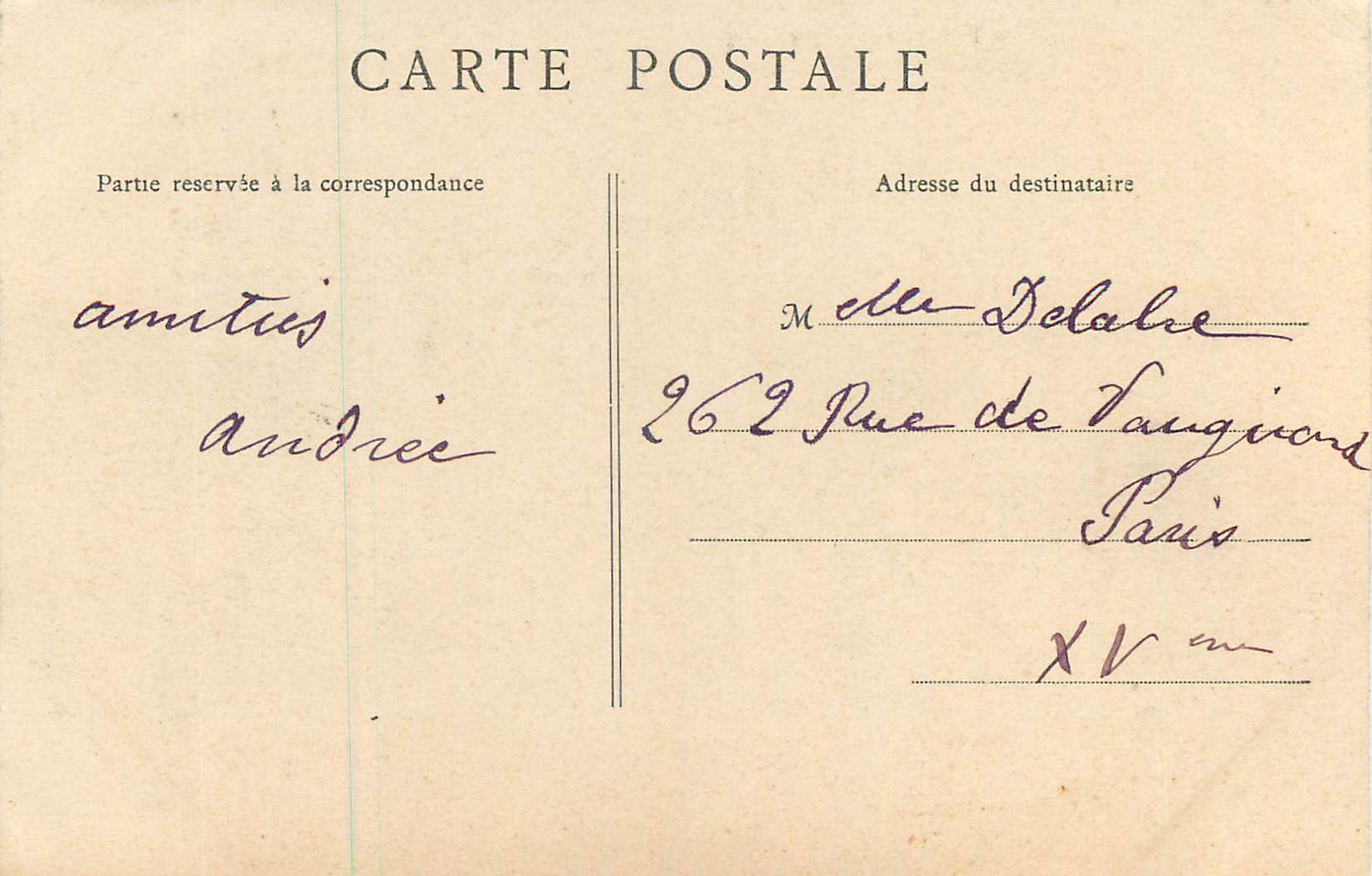 CPA Reims La Cathedrale LE Grand Portail — Verso