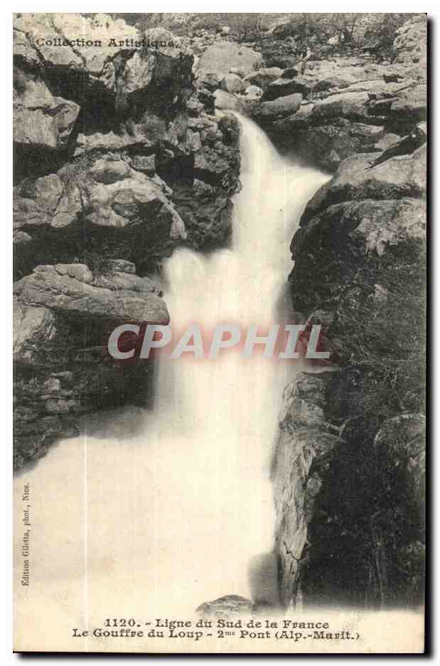Ligne du sud de la France CPA LE gouffre du loup