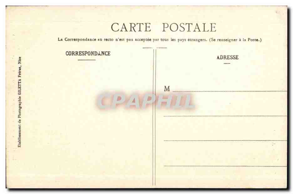 Ligne du sud de la France CPA LE gouffre du loup — Rückseite