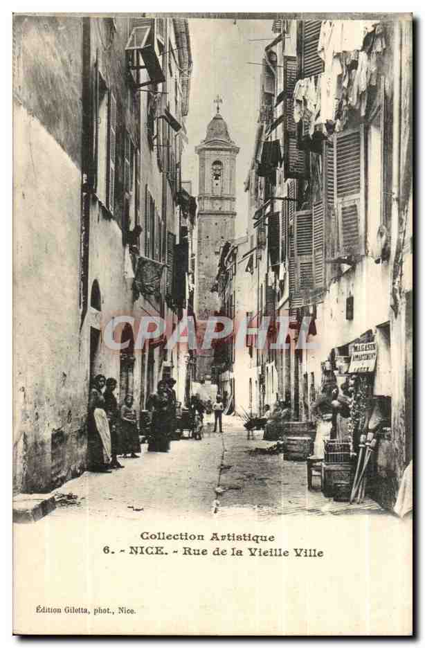 Nice CPA Rue de la vieille ville