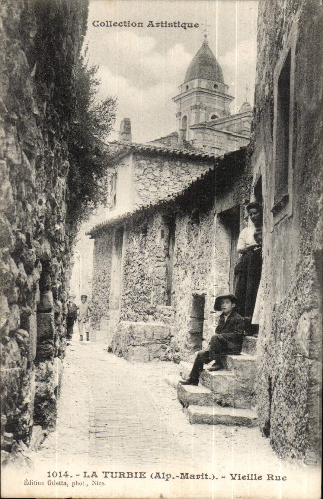 La Turbie (Alpes-Maritimes) — Vieja Calle — Edición Giletta, fot., Nice, n°1014