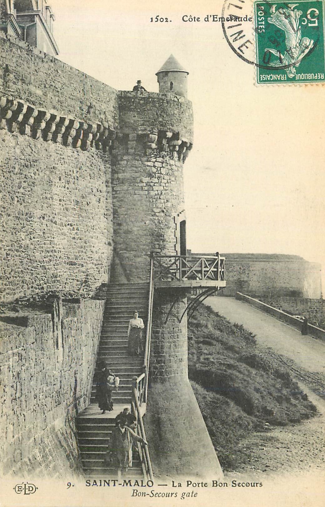 Saint-Malo — La Porte Bon Secours — Côte d'Emelaude