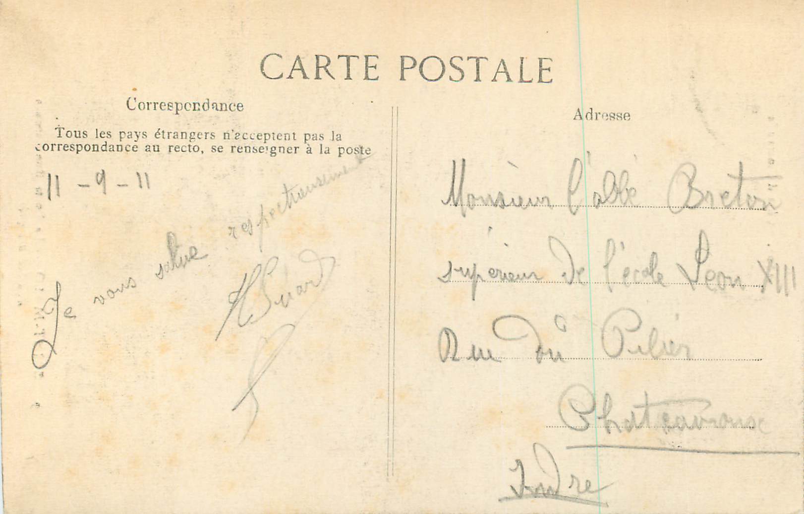 Saint-Malo — La Porte Bon Secours — Côte d'Emelaude — Rückseite