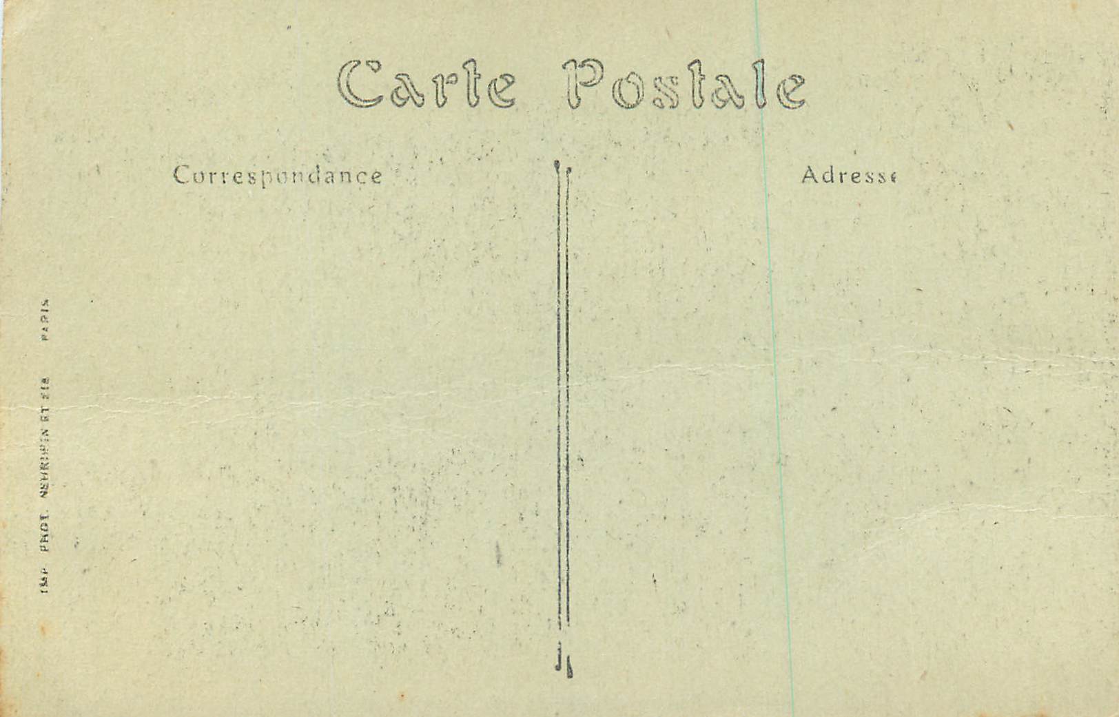 CPA 176 le havre sainte adresse villa de la cote (animee) — Rückseite