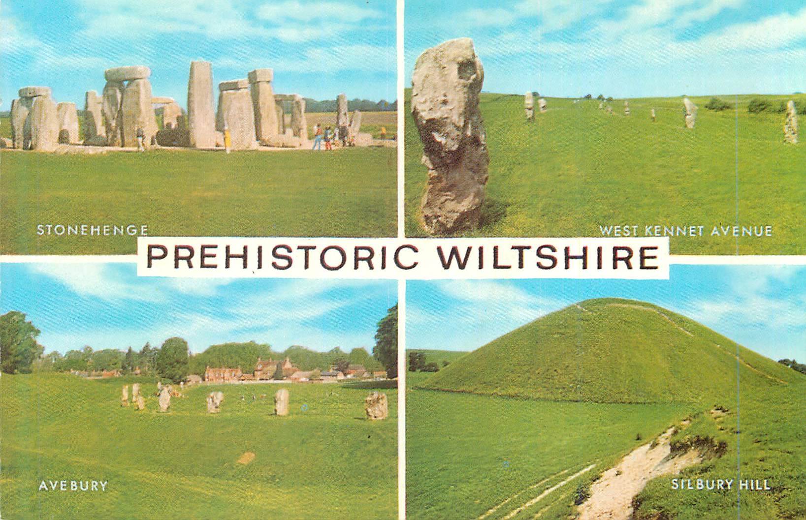 CPM Prehistoric wiltshire Stonehenge West Kennet Avenue Avebury Silbury Hill