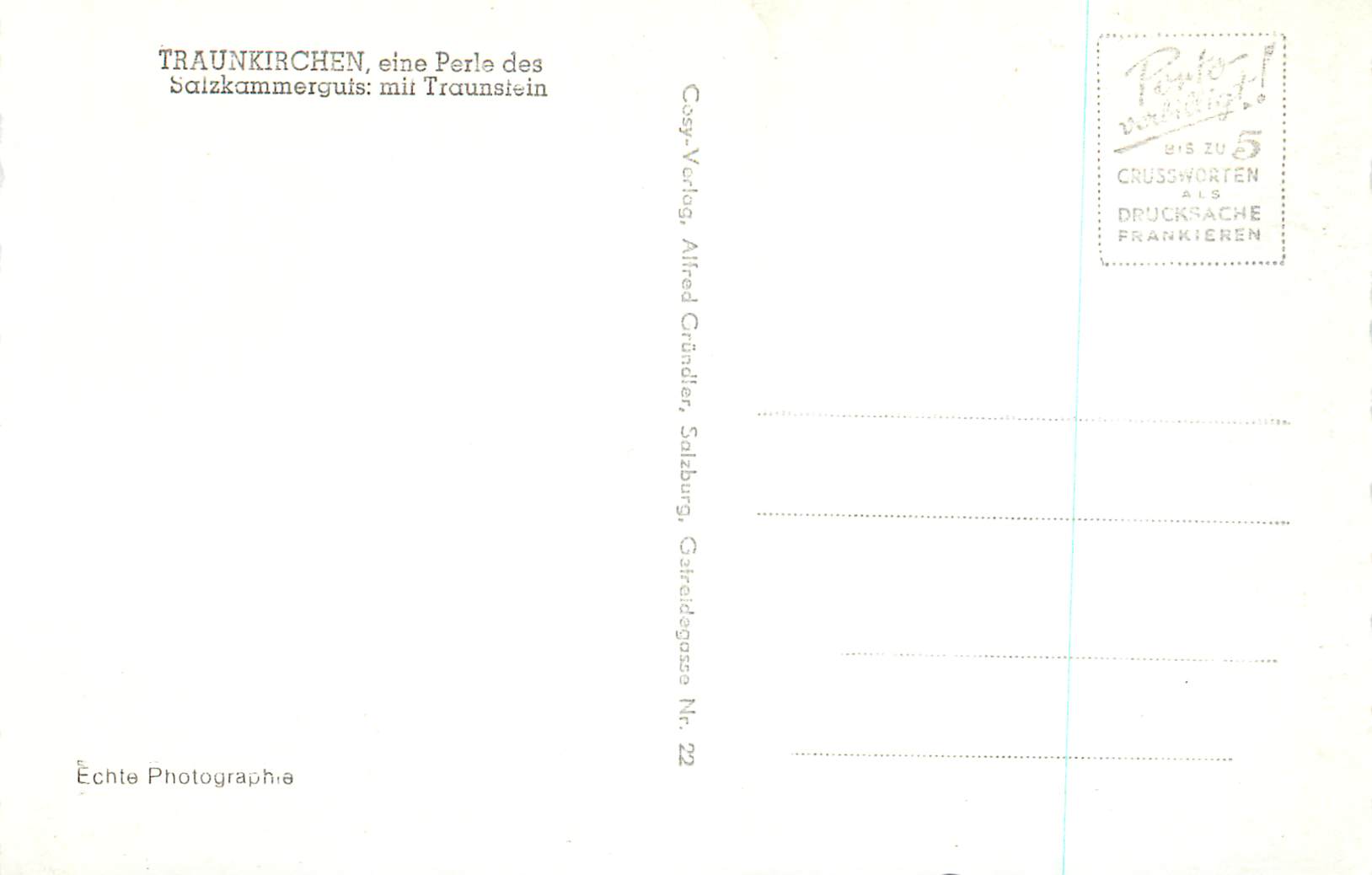 CPM Traunkirchen — Rückseite