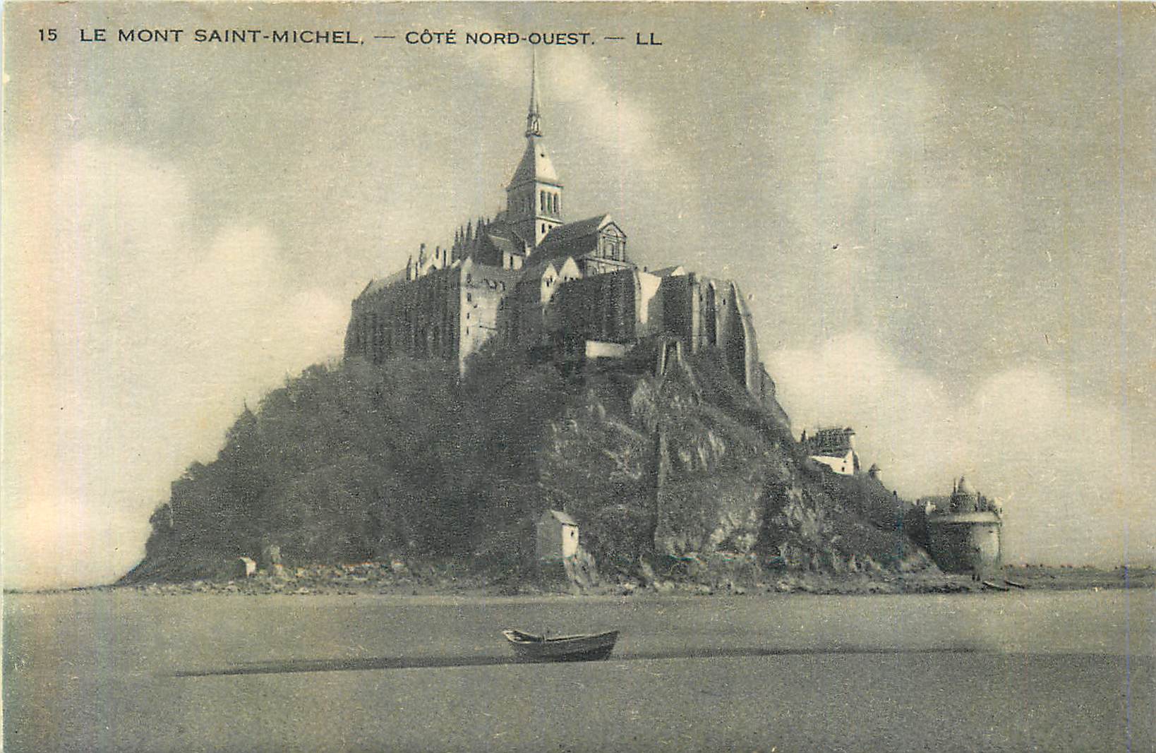 CPA 15 le mont saint michel cote nord ouest