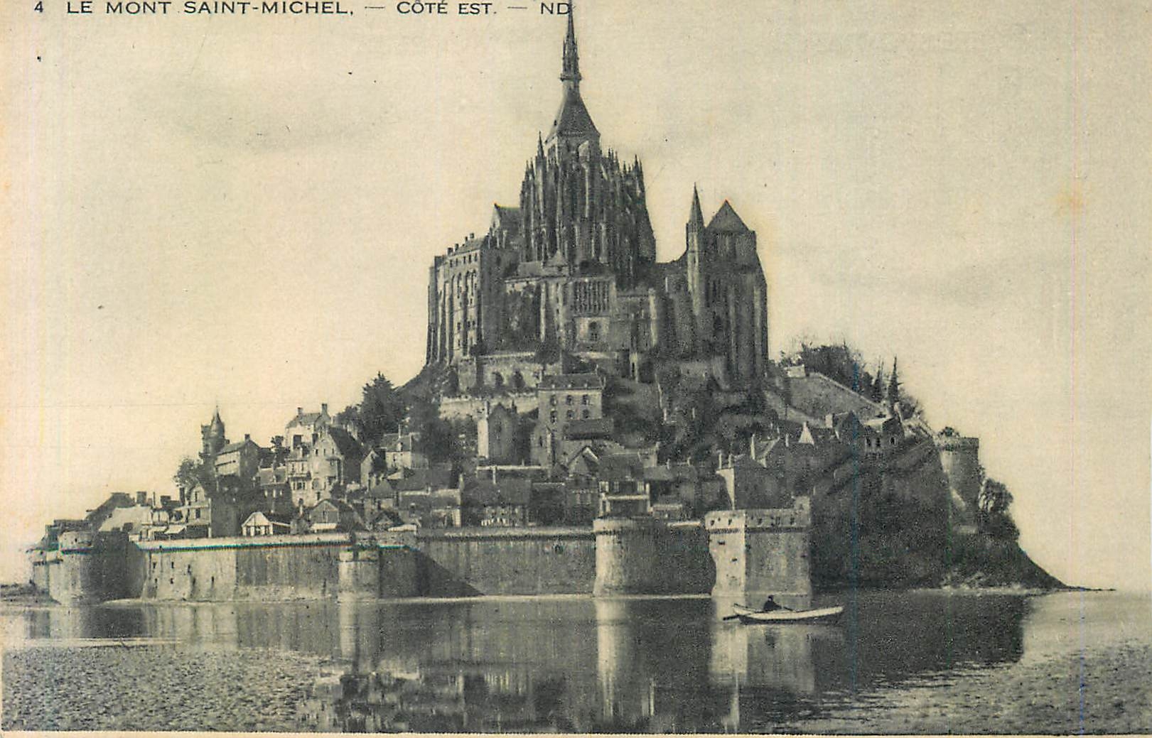 CPA 4 le mont saint michel cote est