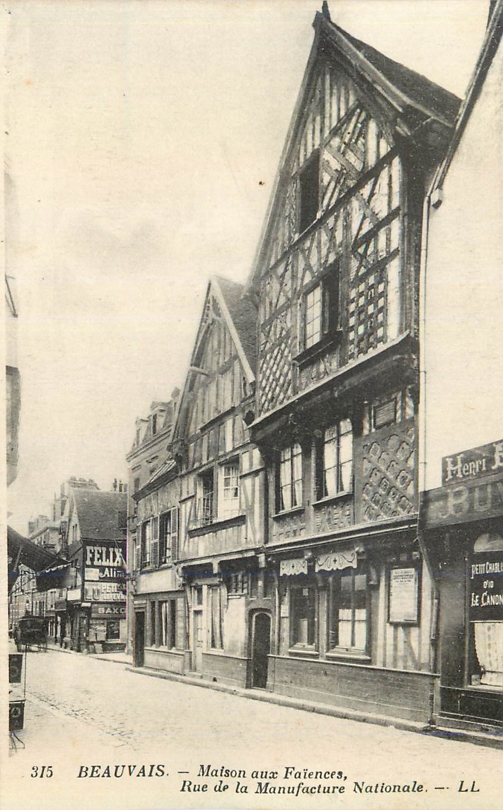 CPA 315 beauvais maison aux faiences rue de la manufacture nationale