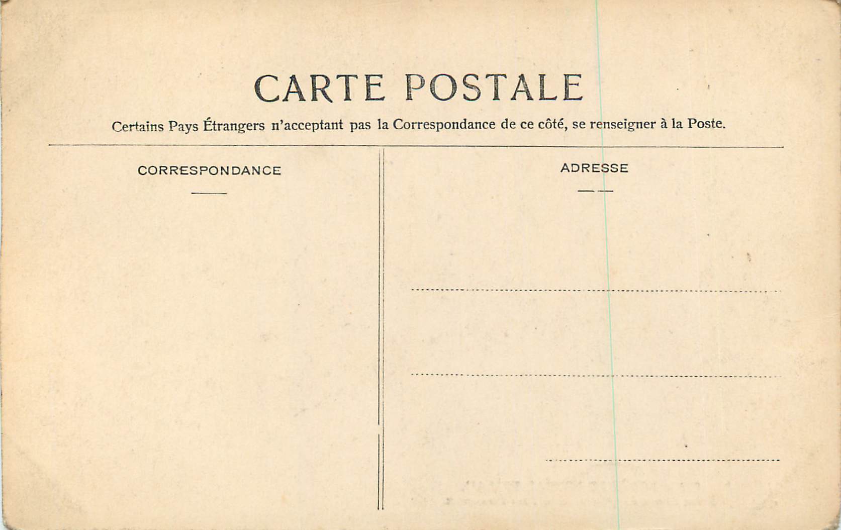 Bosque de Fontainebleau — Vista del plateau de la Torre Denecourt — Editor F. P. n° 358 — Reverso