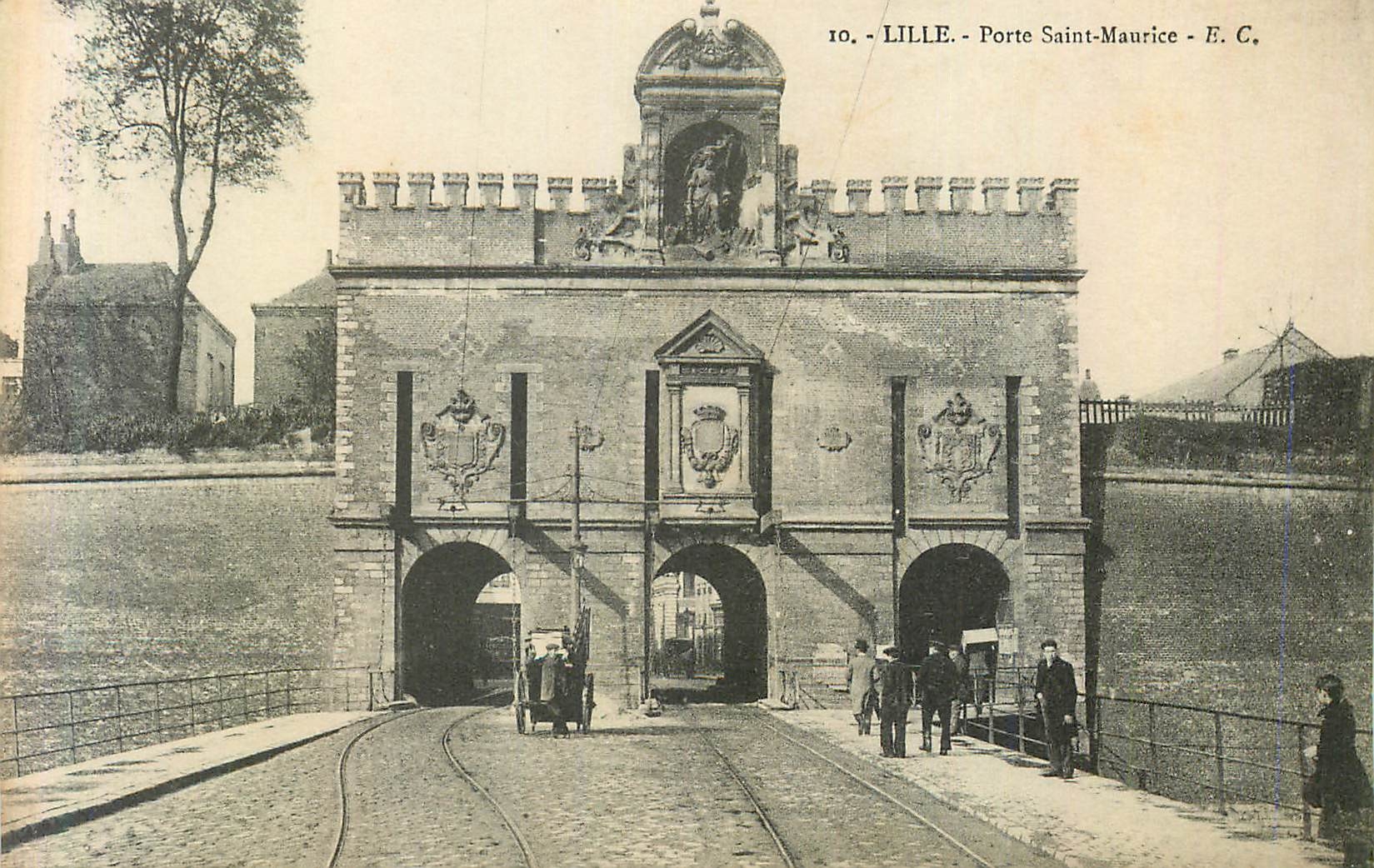 CPA 10 lille porte saint maurice