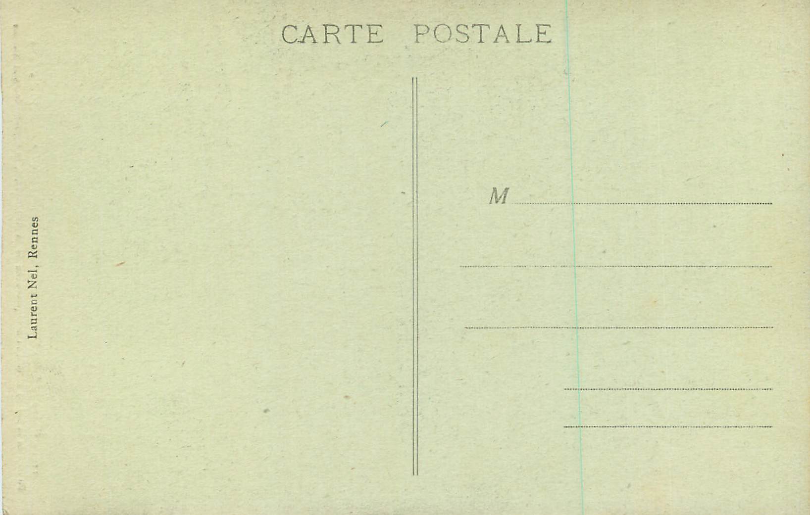 CPA 350 chapelle saint nicolas pres le faouet (xvi siecle) le jube — Back