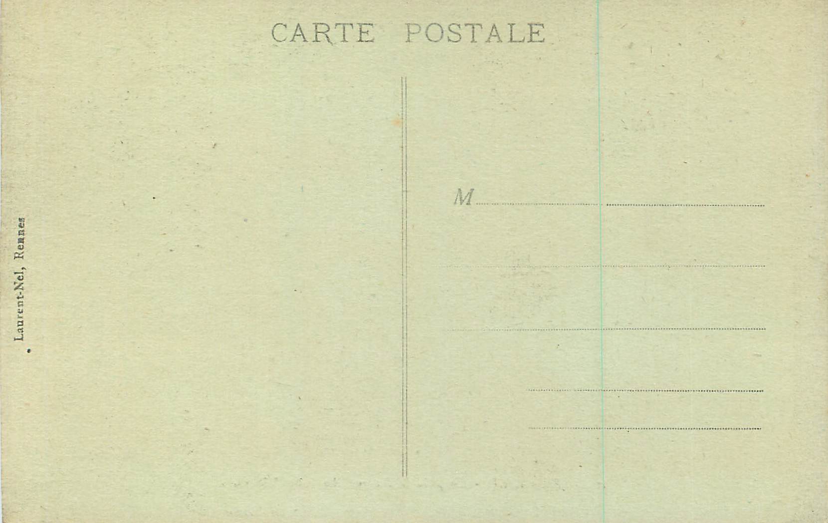 CPA 319 le faouet chapelle st fiacre le jube (xv siecle) — Rückseite