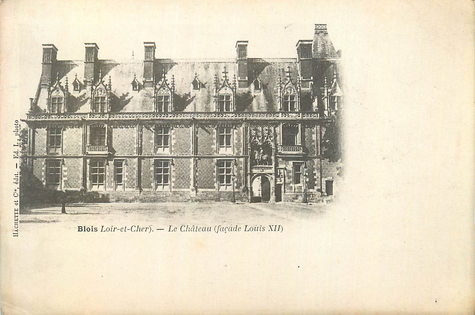 CPA Blois loir et cher le chateau (facade louis XII) (carte 1900)