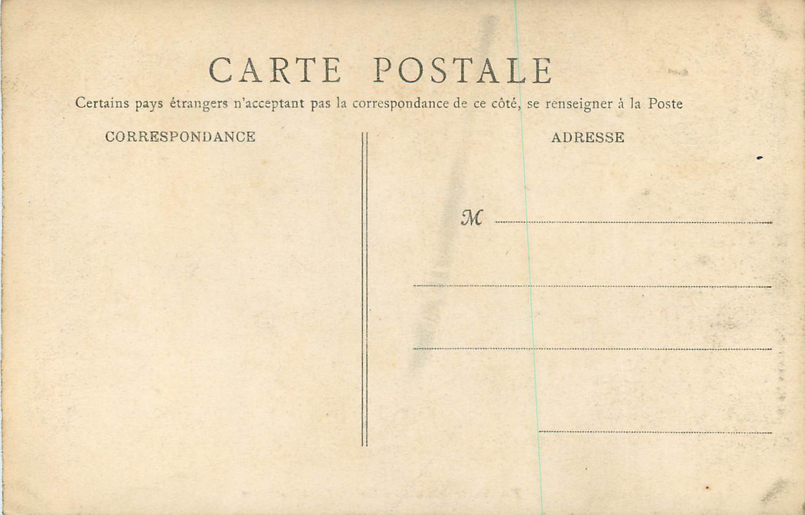 Fontainebleau — Cabinet d'Abdication — B. E., Paris — Rückseite