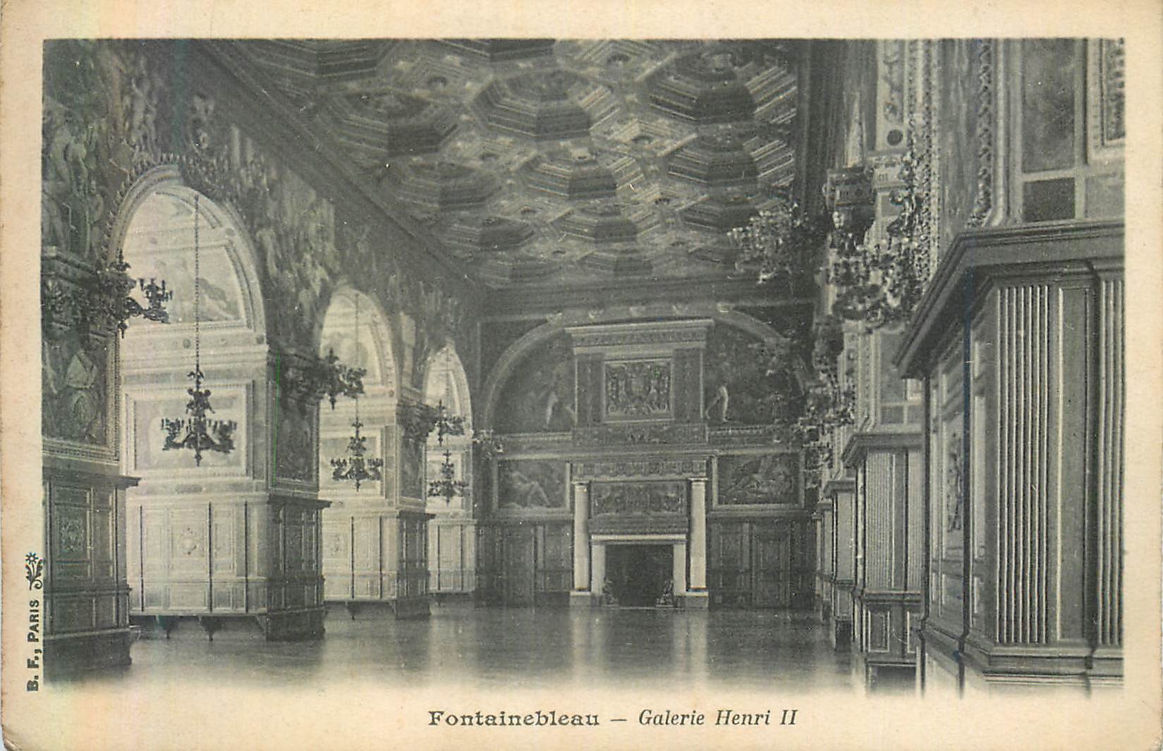CPA Fontainebleau galerie henri II