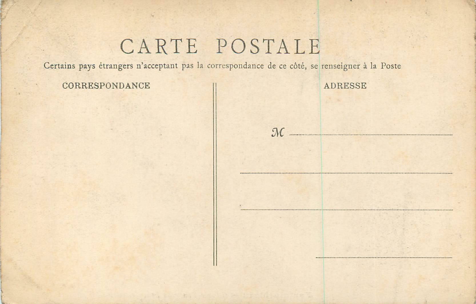 Fontainebleau — Galerie François Ier — B. F., PARIS — Verso