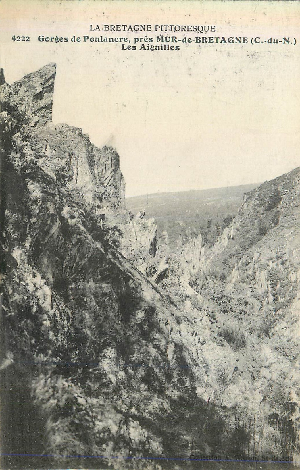 CPA La bretagne pittoresque 4222 gorges de poulancre pres mur de bretagne (c du n) les aiguilles
