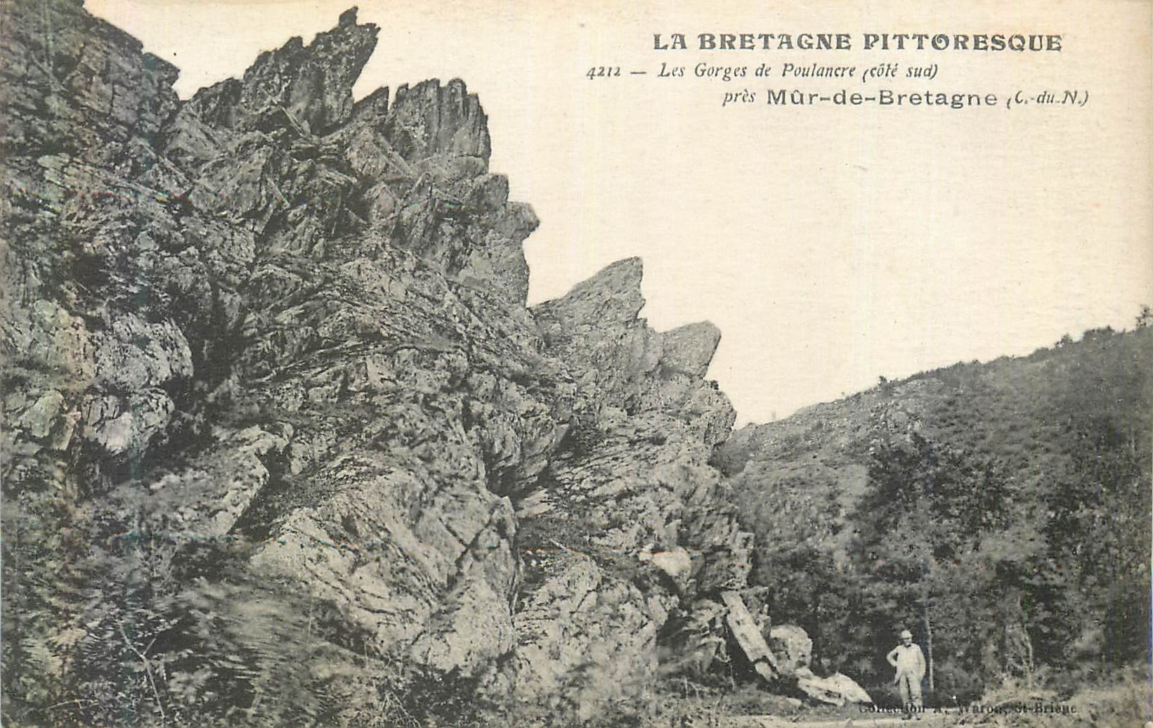 CPA La bretagne pittoresque 4212 les gorges de poulancre (cote sud) pres mur de bretagne (c du n)