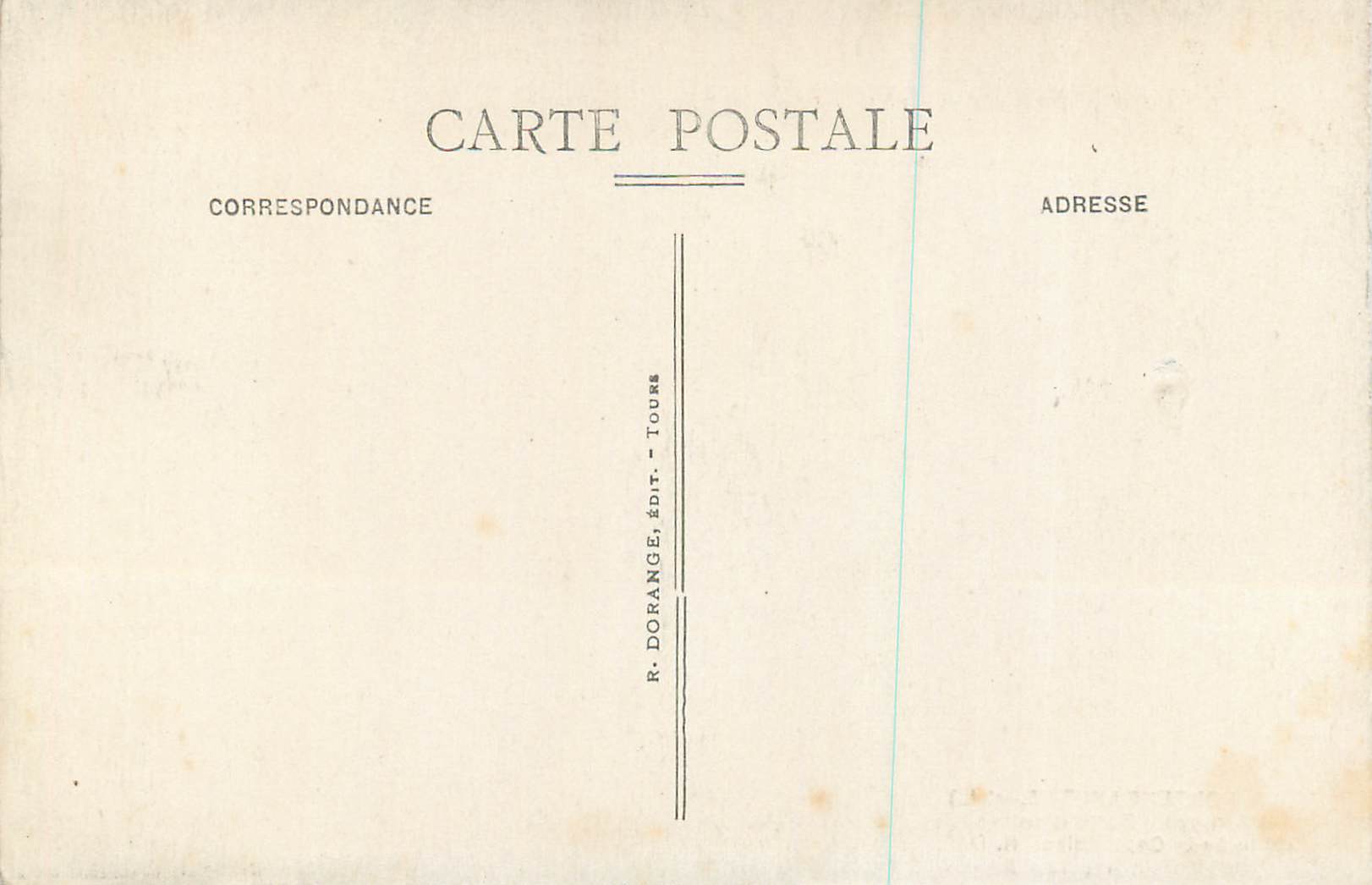 CPA 18 fontevrault (m et l) l abbaye porte d entree de la salle capitulaire — Rückseite