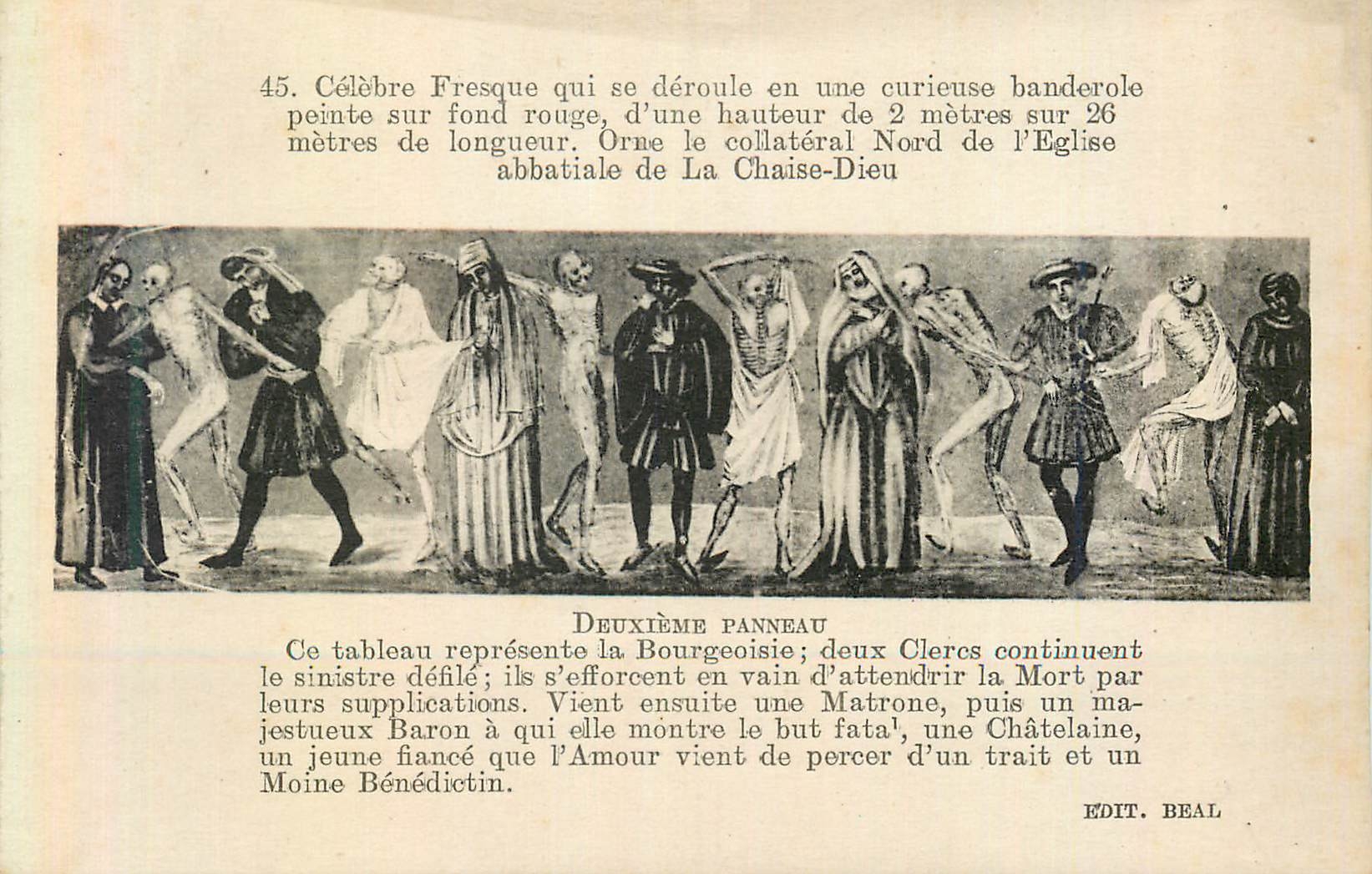 CPA Deuxieme panneau La Danse Macabre