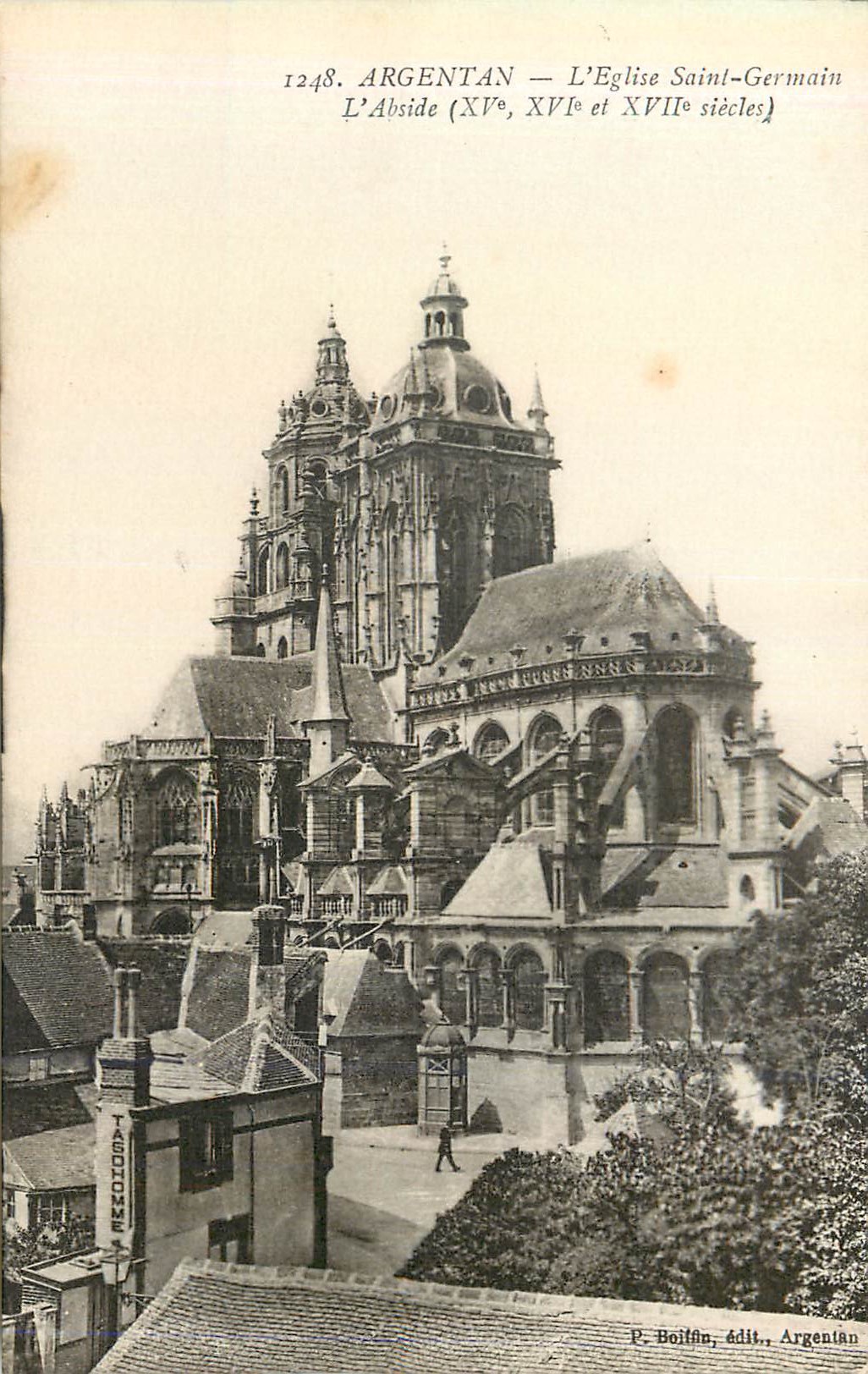 CPA 1248 argentan l eglise saint germain l abside (xv xvi xvii siecle)