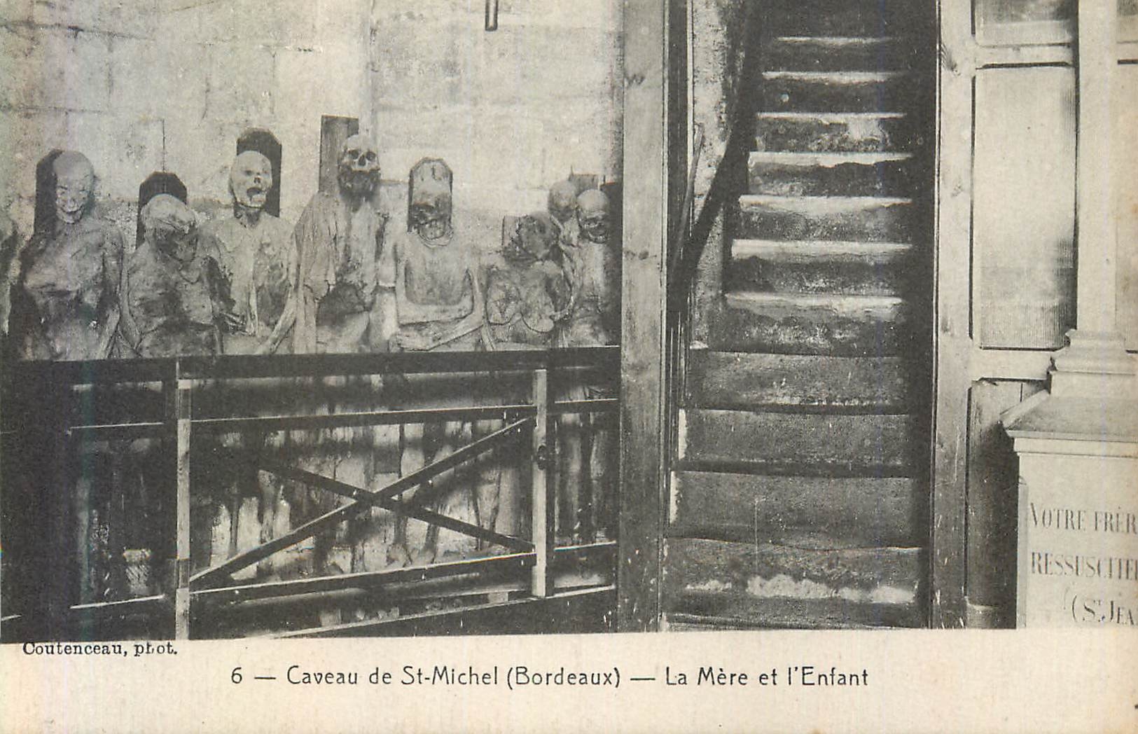 CPA 6 caveau de st michel (bordeaux) la mere et l enfant