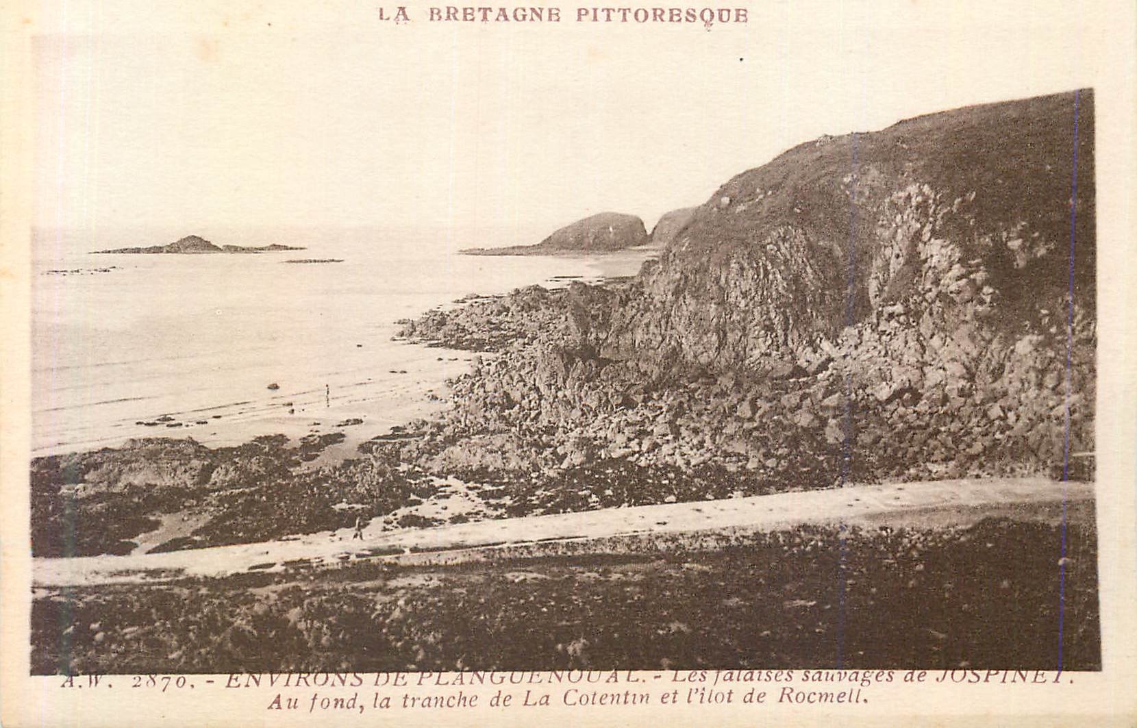 Environ de Planguenoual — Les falaises sauvages de Jospiney — A.W. 2870