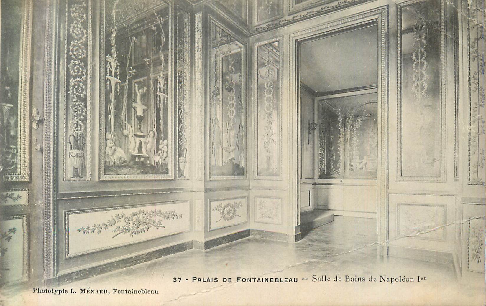 Paleis van Fontainebleau — Badkamer van Napoleon I — Fototypie L. MÉNARD
