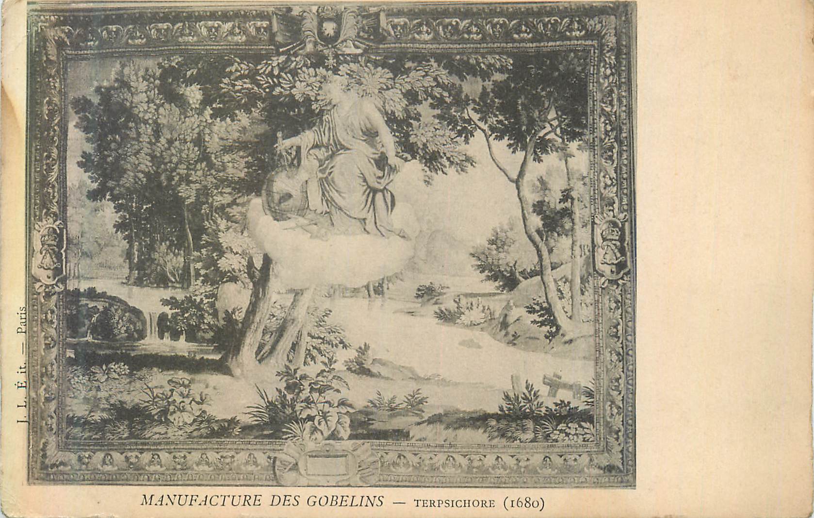 CPA Manufacture des gobelins terpsichore (1680)
