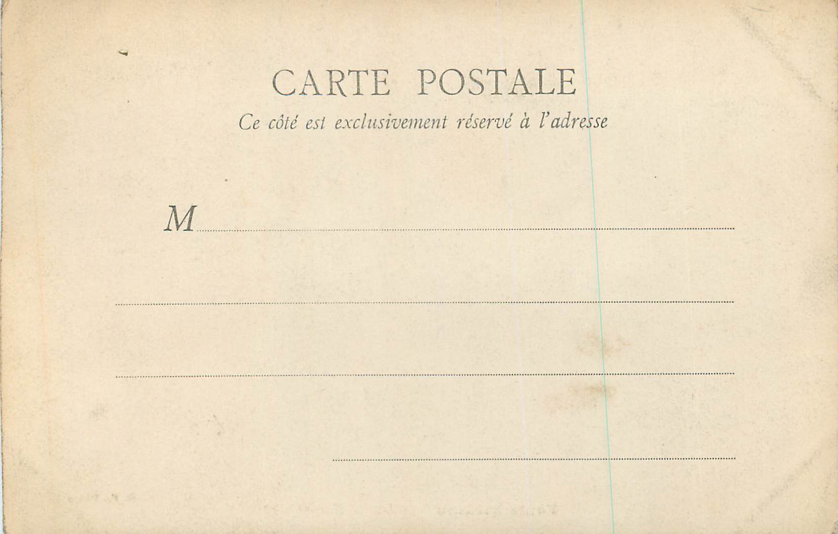 Fontainebleau — Salone di Francesco I — B. Fr, Parigi, serie 32 — Verso