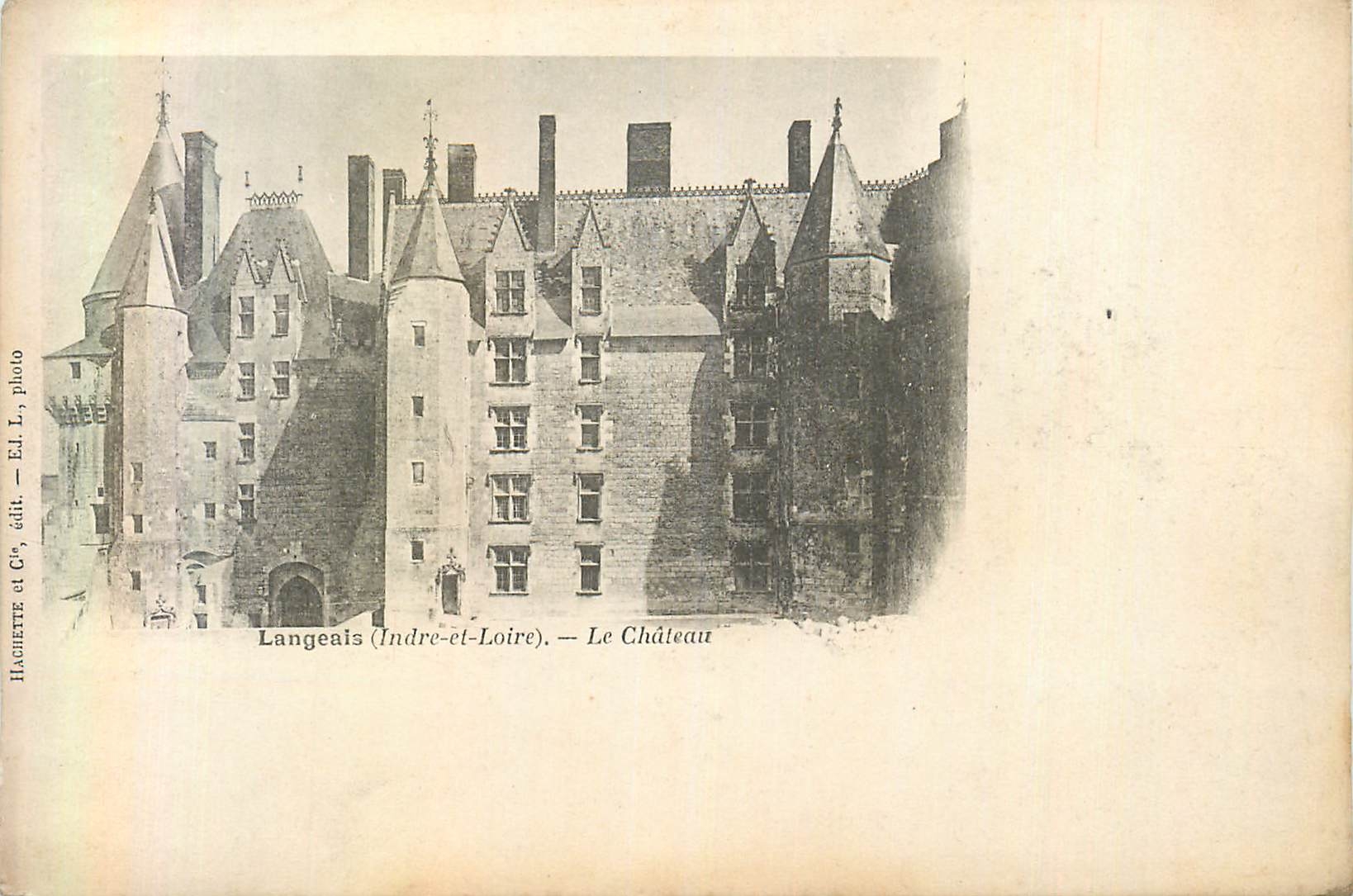CPA Langeais (indre et loire) le château (carte 1900)