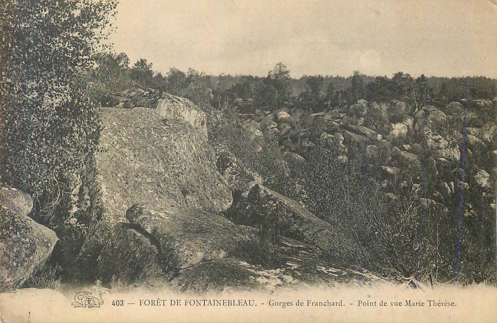 Wald von Fontainebleau — Schluchten von Franchard — Aussicht Marie Thérèse — n° 403