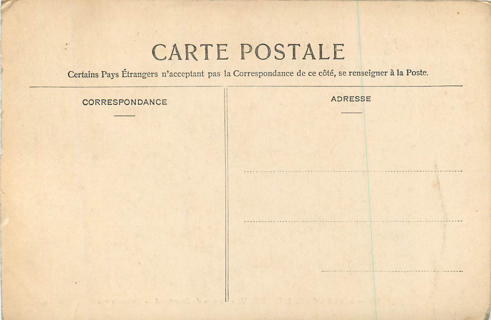Wald von Fontainebleau — Schluchten von Franchard — Aussicht Marie Thérèse — n° 403 — Rückseite