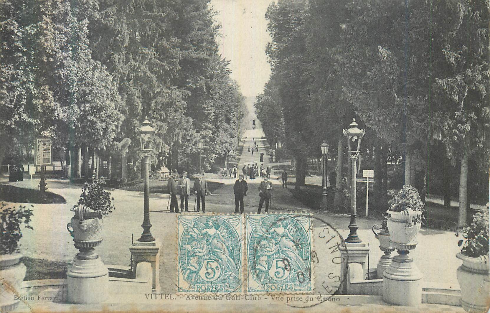 CPA Vittel Avenue du Golf Club Vue prise du casino